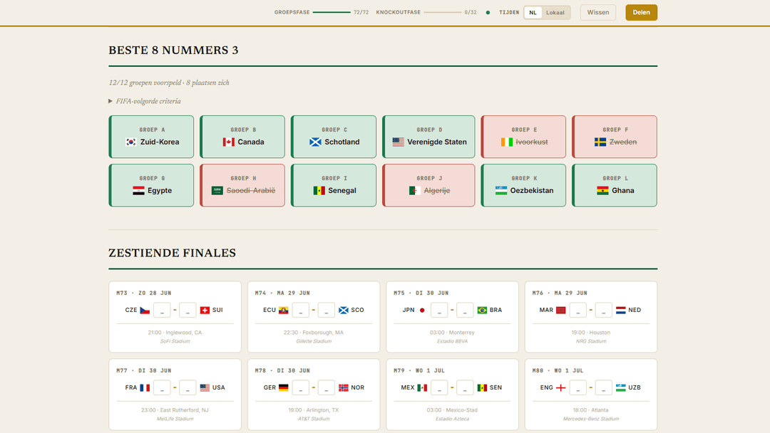 WK 2026 Voorspeller screenshot 2